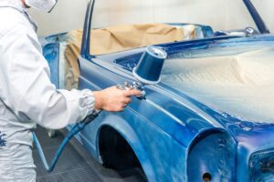 painter, spray, car, oldtimer, spray gun, paint, restoration, repair, auto, automobile, car wallpapers, automotive, vehicle, old, vintage, service, man, worker, repair shop, mercedes
