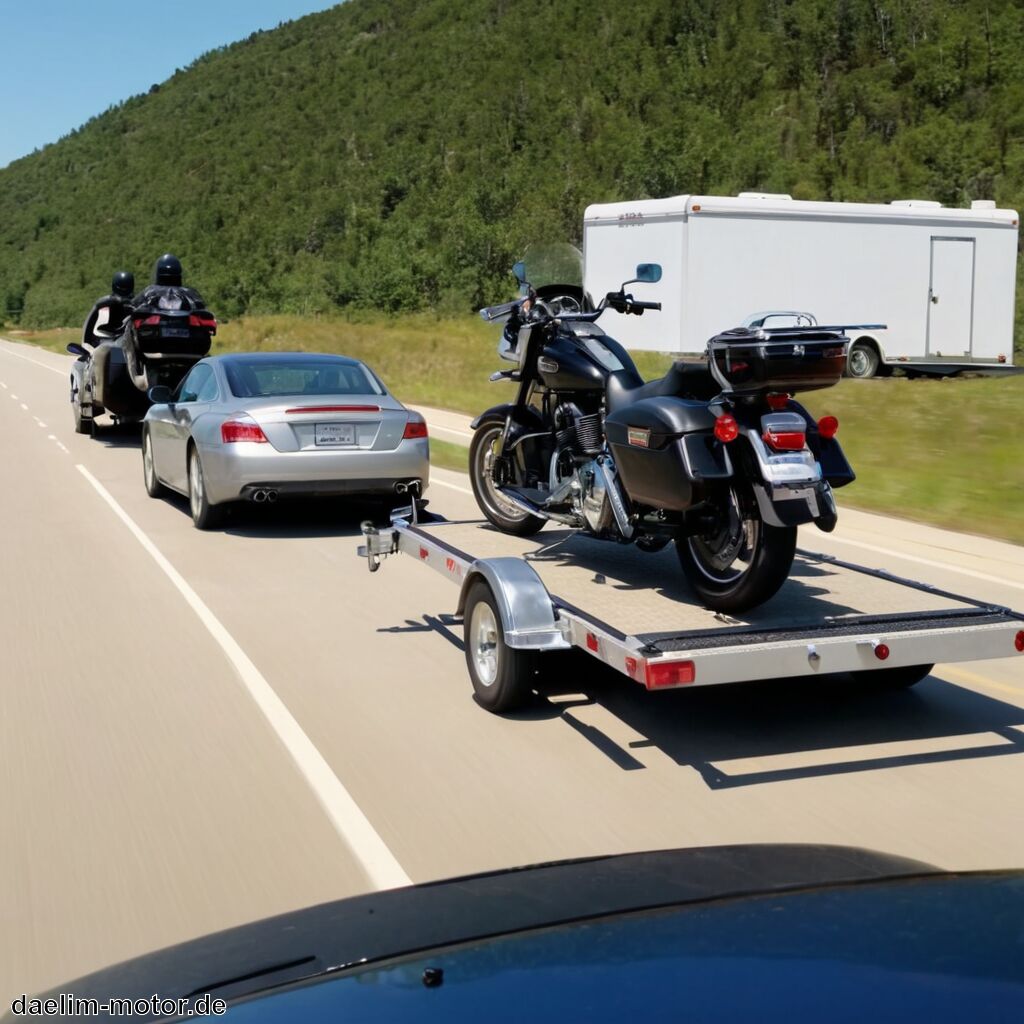 Motorradanhänger mit dem Auto ziehen - Sicherheitstipps